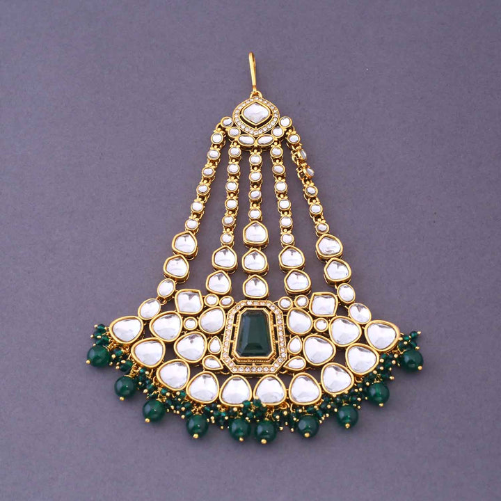 Emerald Pranjalli Bridal Jewellery Set