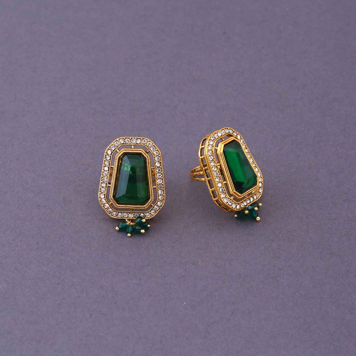 Emerald Pranjalli Bridal Jewellery Set