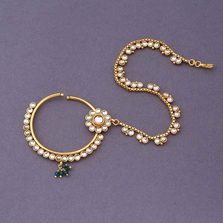 Emerald Pranjalli Bridal Jewellery Set