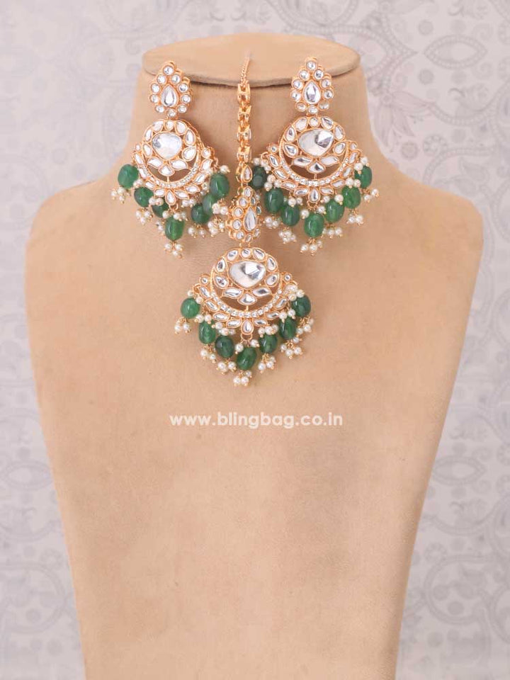 Emerald Pratibha Jewellery Set