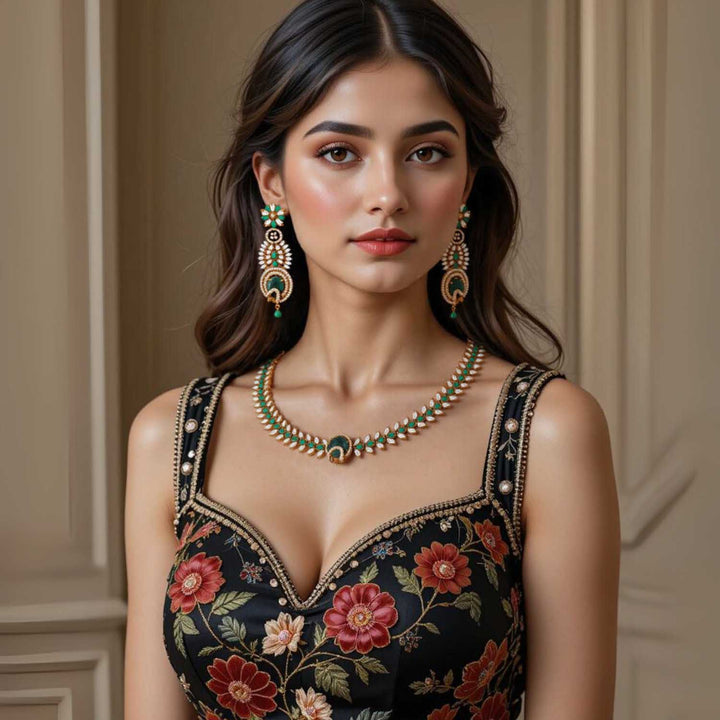 Emerald Priscilla Victorian Jewellery Set - New Arrival