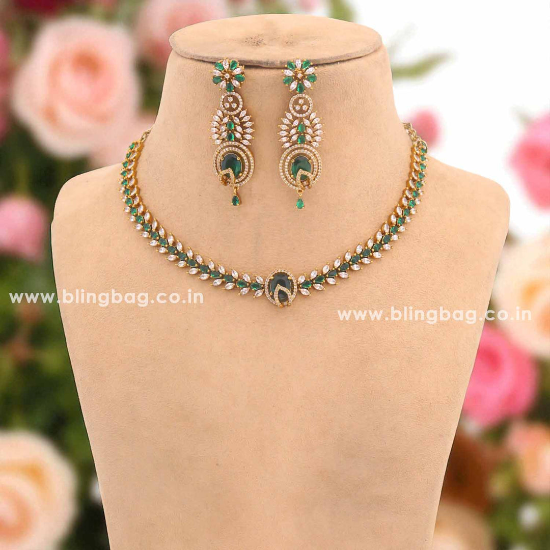 Emerald Priscilla Victorian Jewellery Set - New Arrival