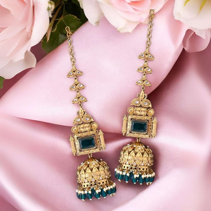 Emerald Prithvika Sahara Jhumkis