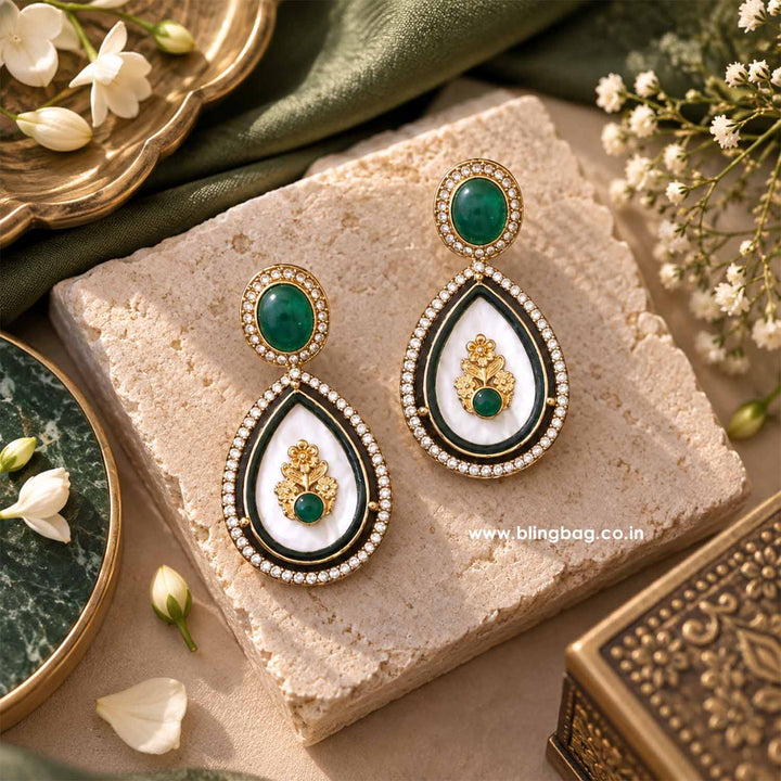 Emerald Pritika Danglers