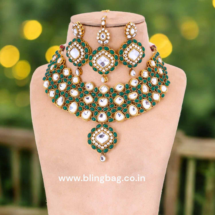 Jade Priyamvada Kundan Jewellery Set