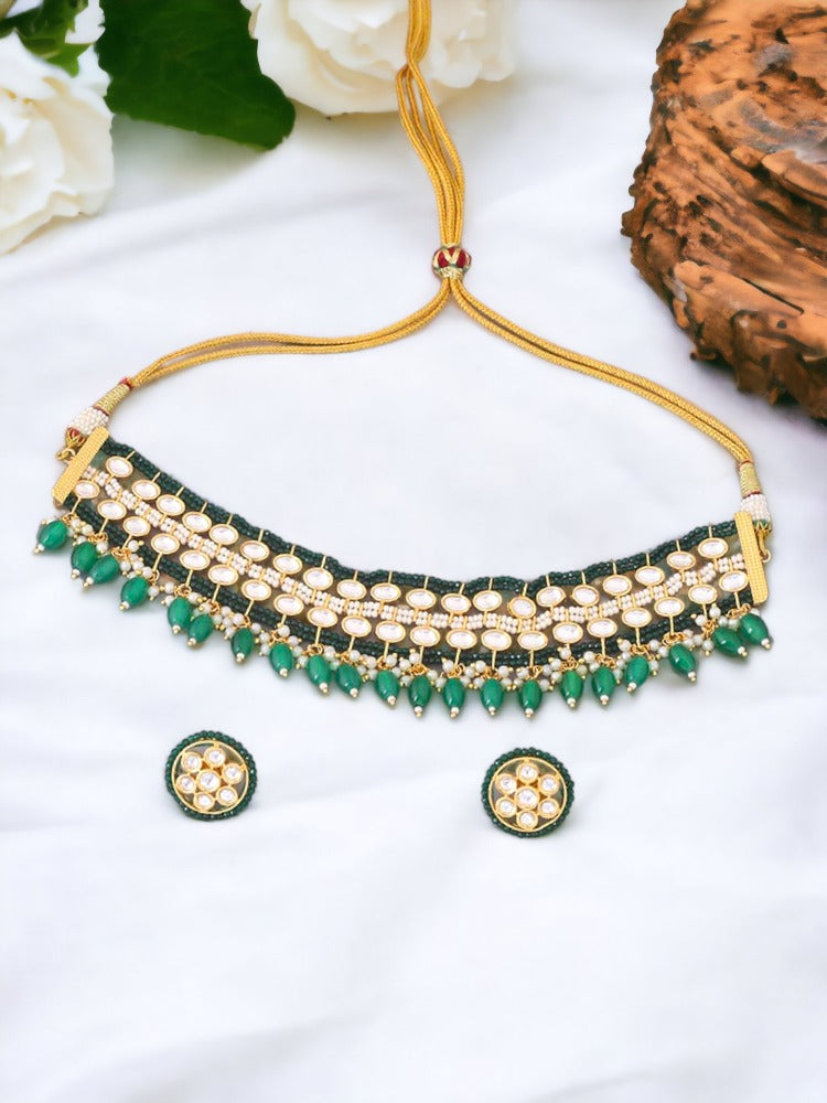 Emerald Priyanshi Jewellery Set