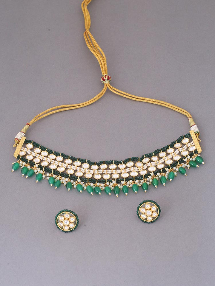 Emerald Priyanshi Jewellery Set