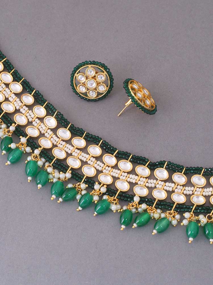 Emerald Priyanshi Jewellery Set