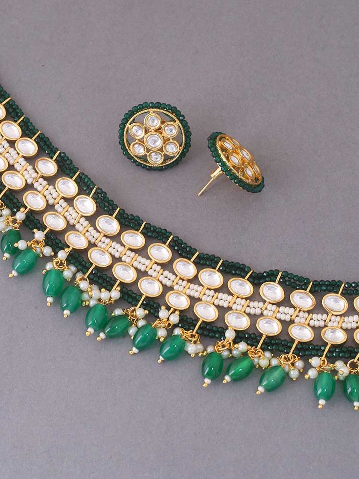 Emerald Priyanshi Jewellery Set