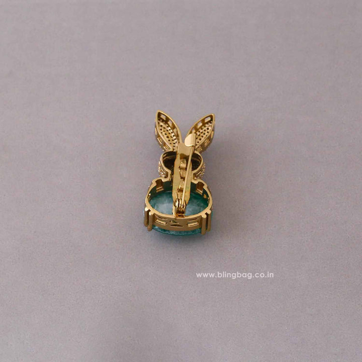 Emerald Rabbit Brooch