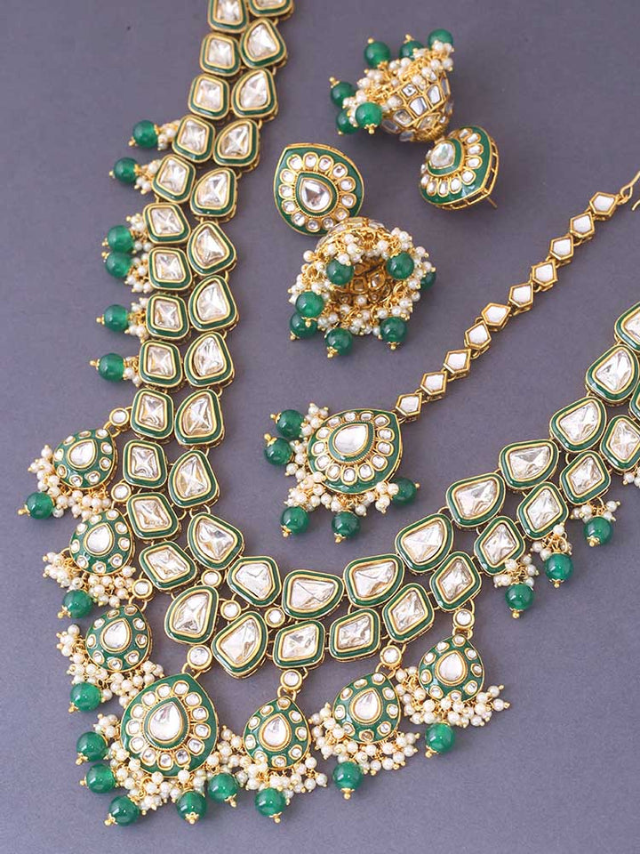 Emerald Rachana Jewellery Set