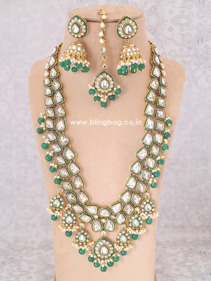 Emerald Rachana Jewellery Set