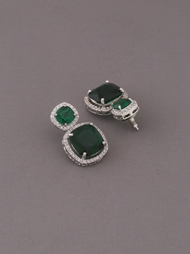 Emerald Raewyn Zirconia Studs