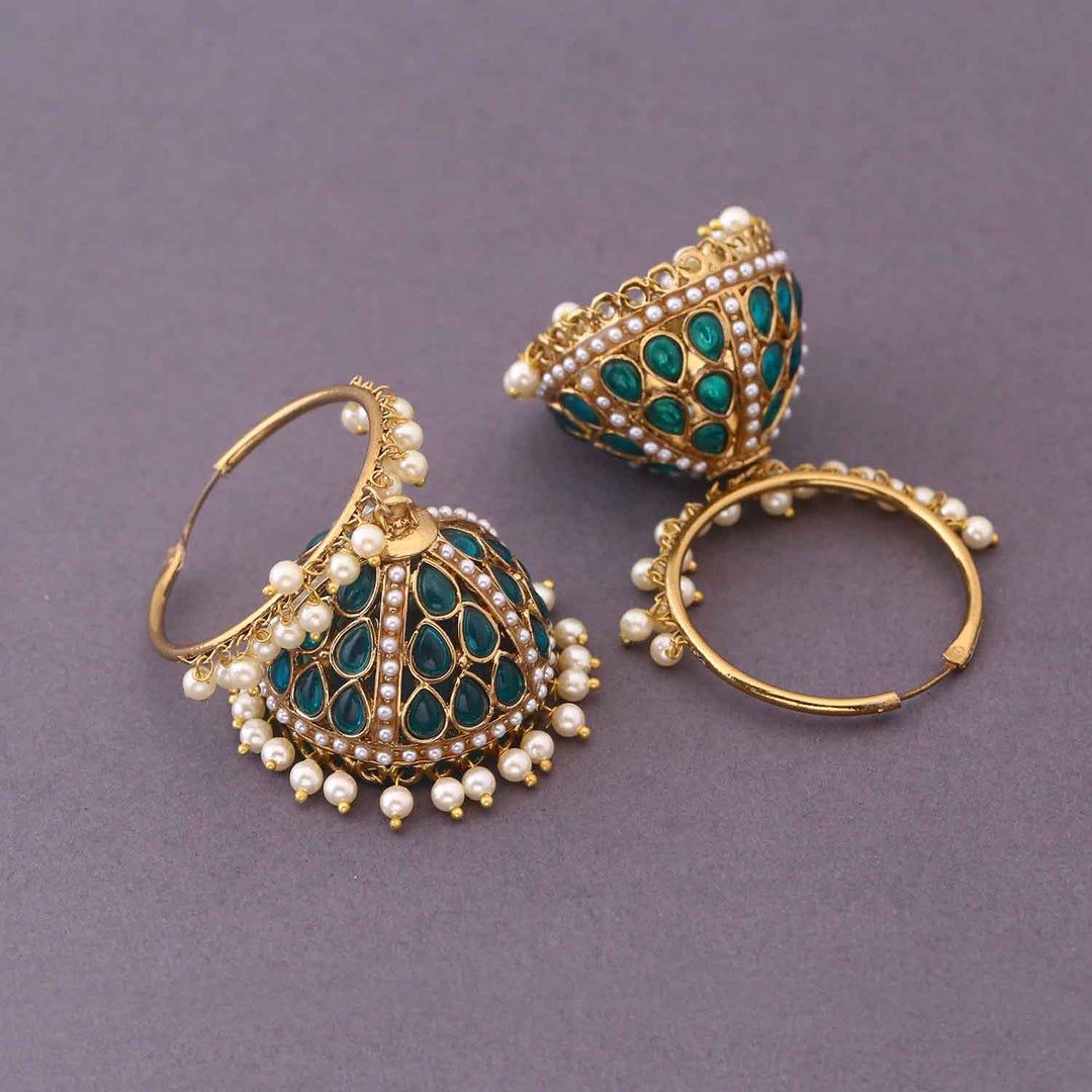 Emerald Rafifa Jhumkis