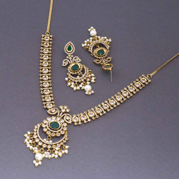 Emerald Raga Victorian Jewellery Set - New Arrival