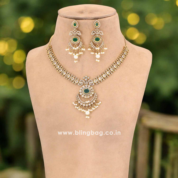 Emerald Raga Victorian Jewellery Set - New Arrival