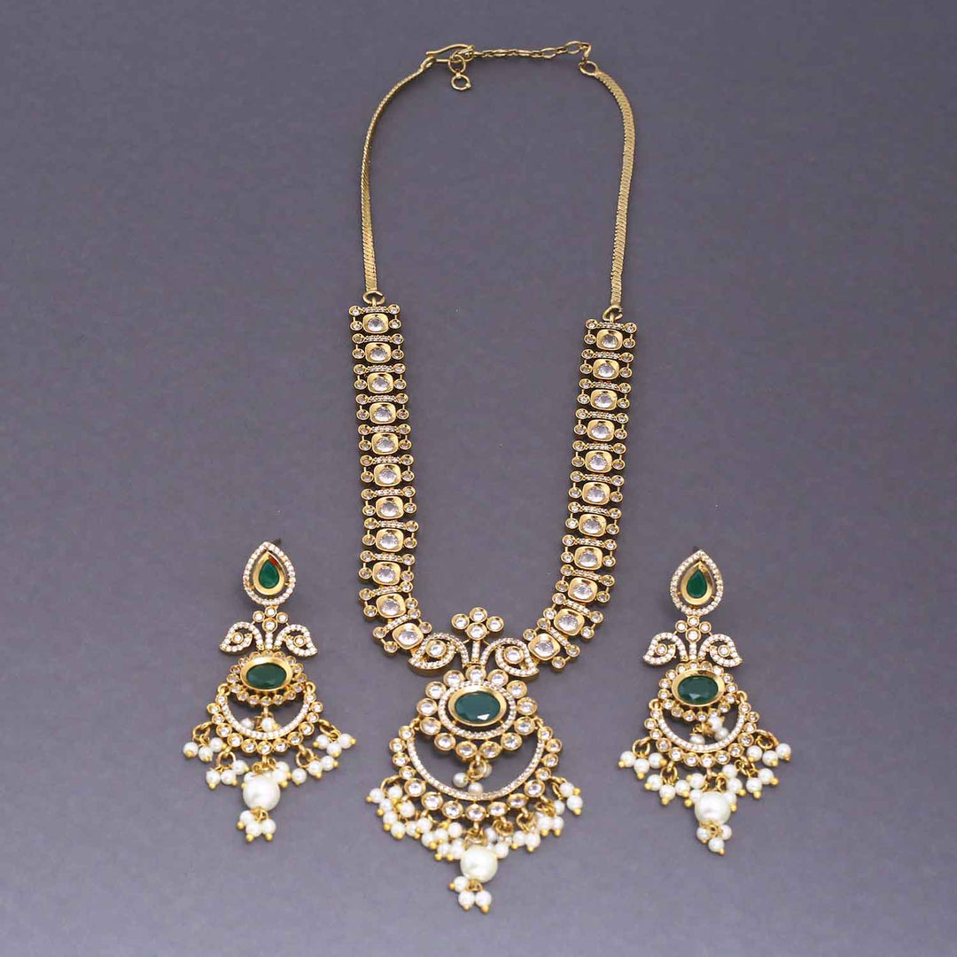 Emerald Raga Victorian Jewellery Set - New Arrival
