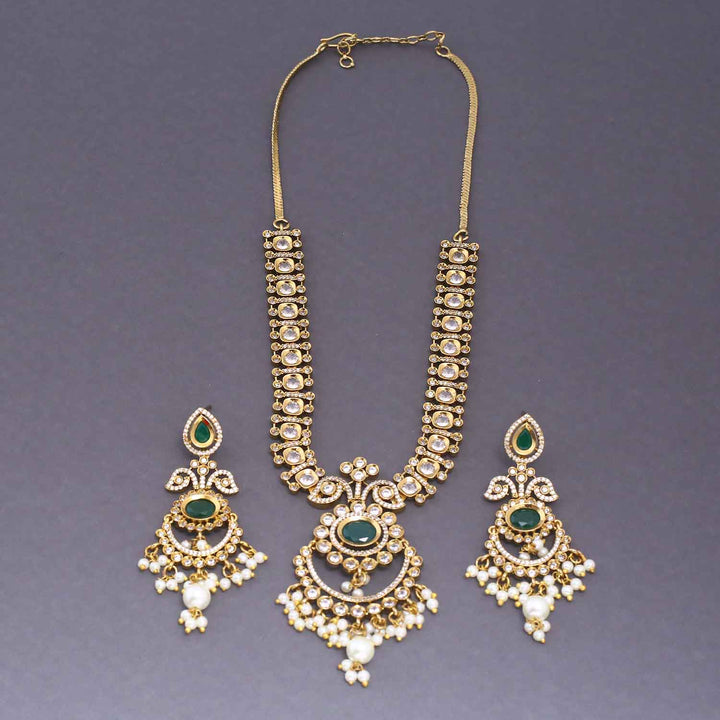 Emerald Raga Victorian Jewellery Set - New Arrival
