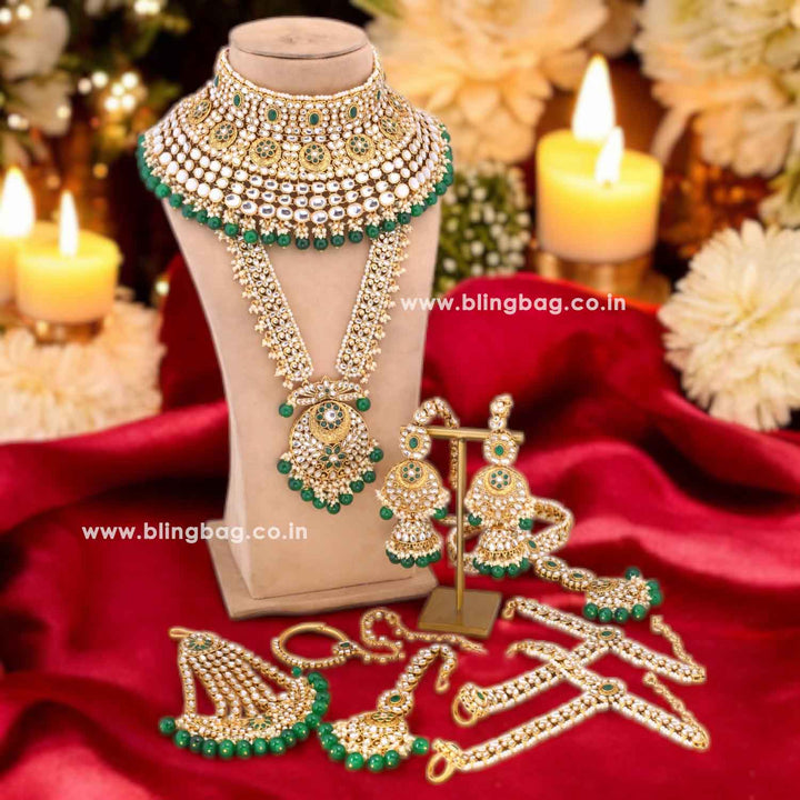 Emerald Raghni Bridal Jewellery Set
