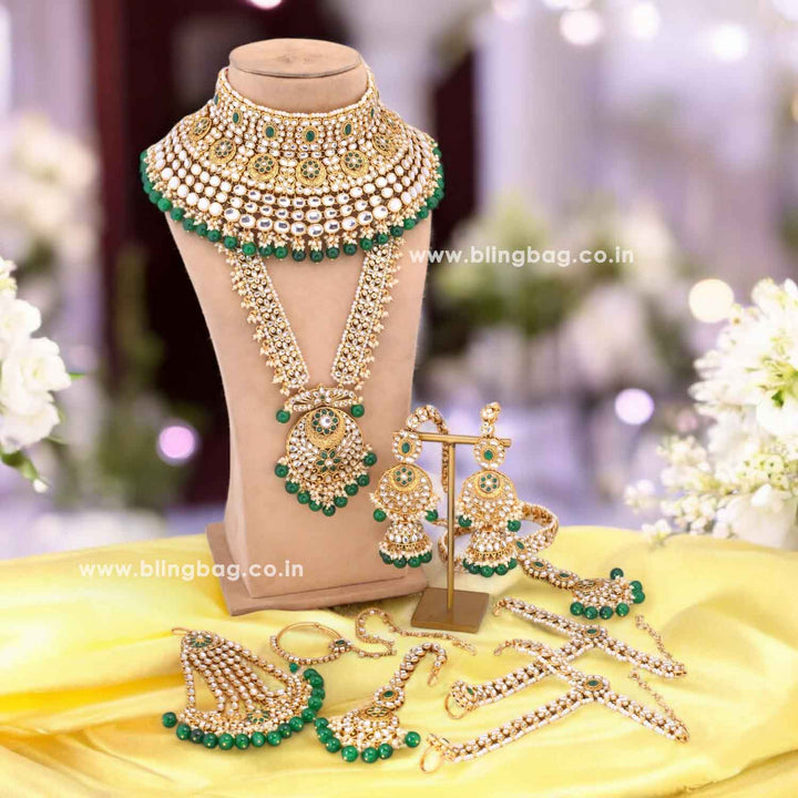 Emerald Raghni Bridal Jewellery Set