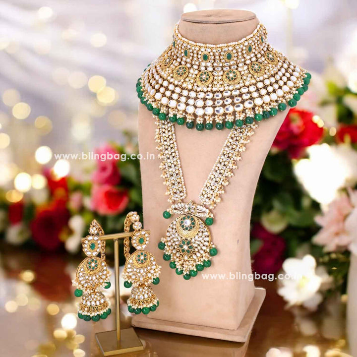 Emerald Raghni Bridal Jewellery Set