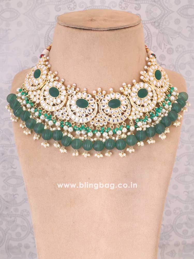 Emerald Rajani Jewellery Set