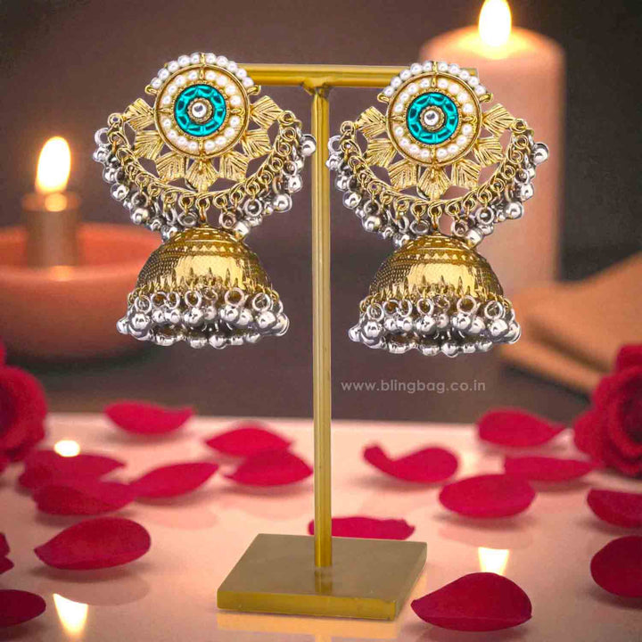 Emerald Ratna Jhumkis