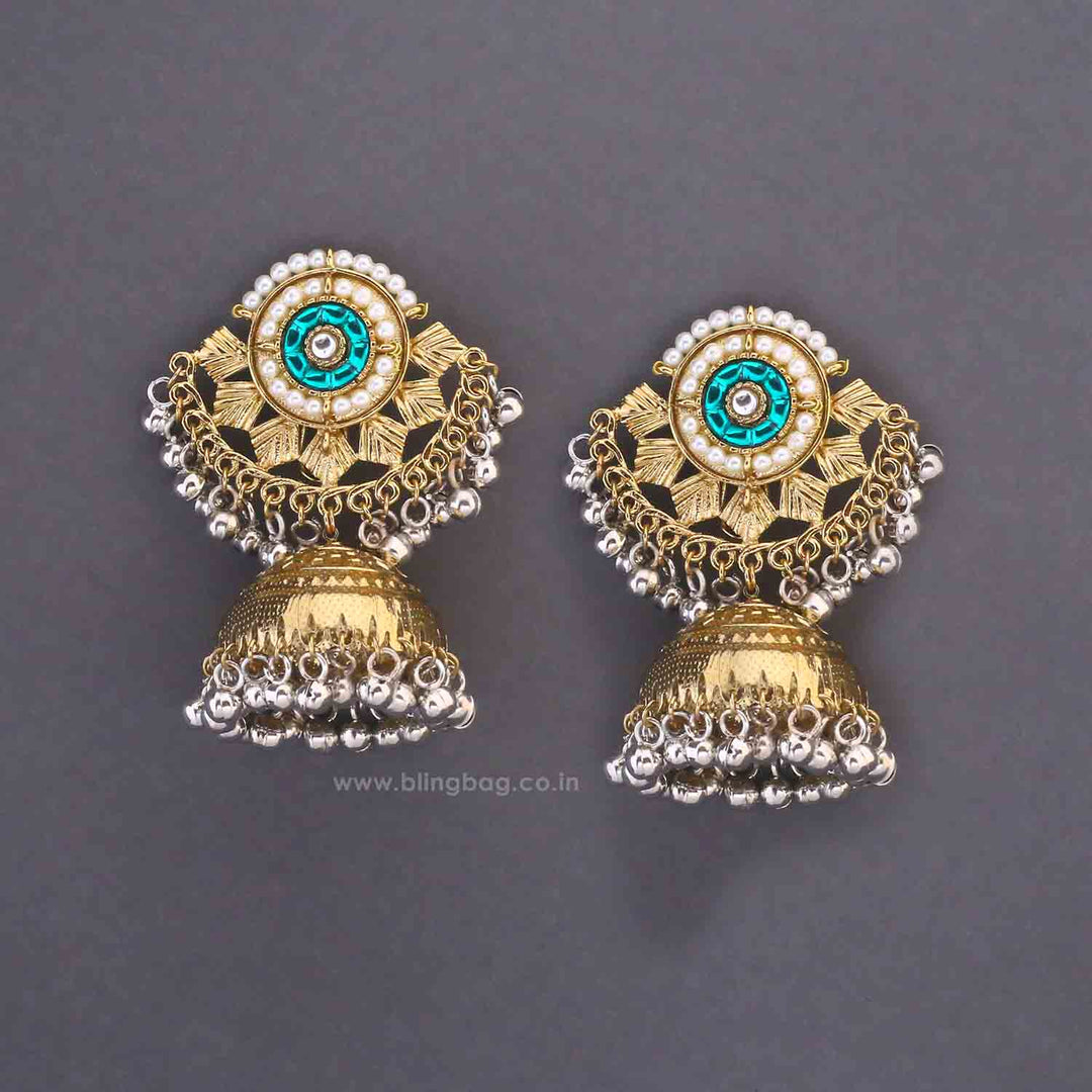 Emerald Ratna Jhumkis