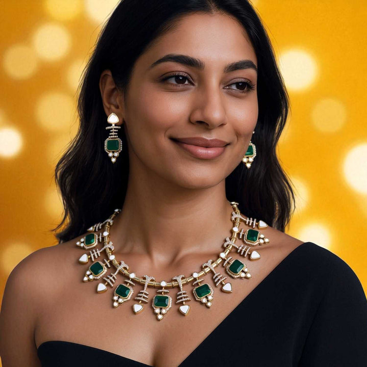 Emerald Ravash Victorian Jewellery Set - New Arrival