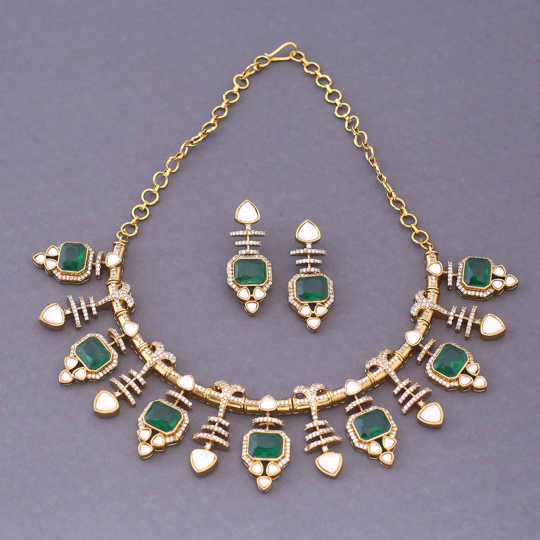 Emerald Ravash Victorian Jewellery Set - New Arrival