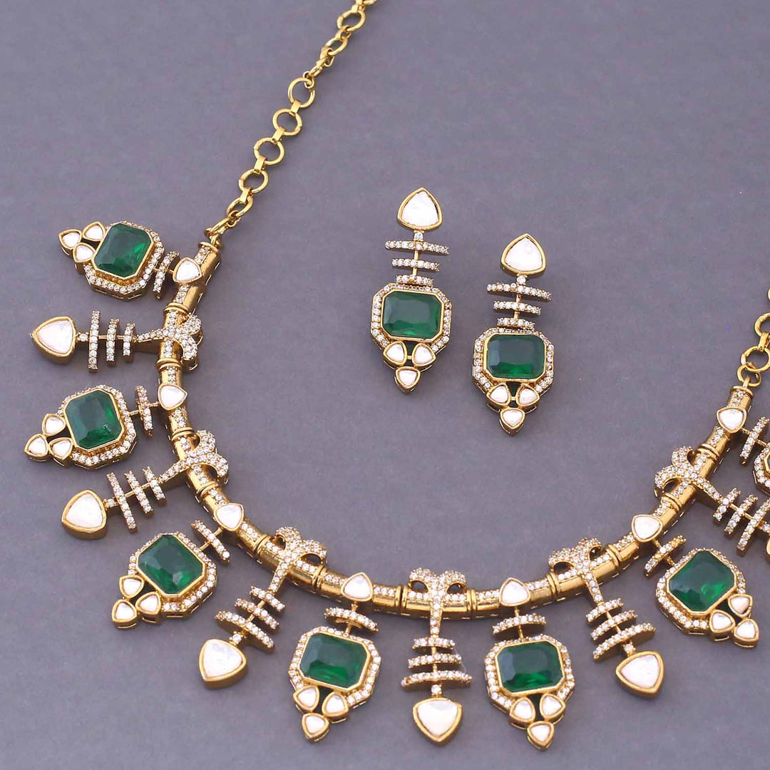 Emerald Ravash Victorian Jewellery Set - New Arrival