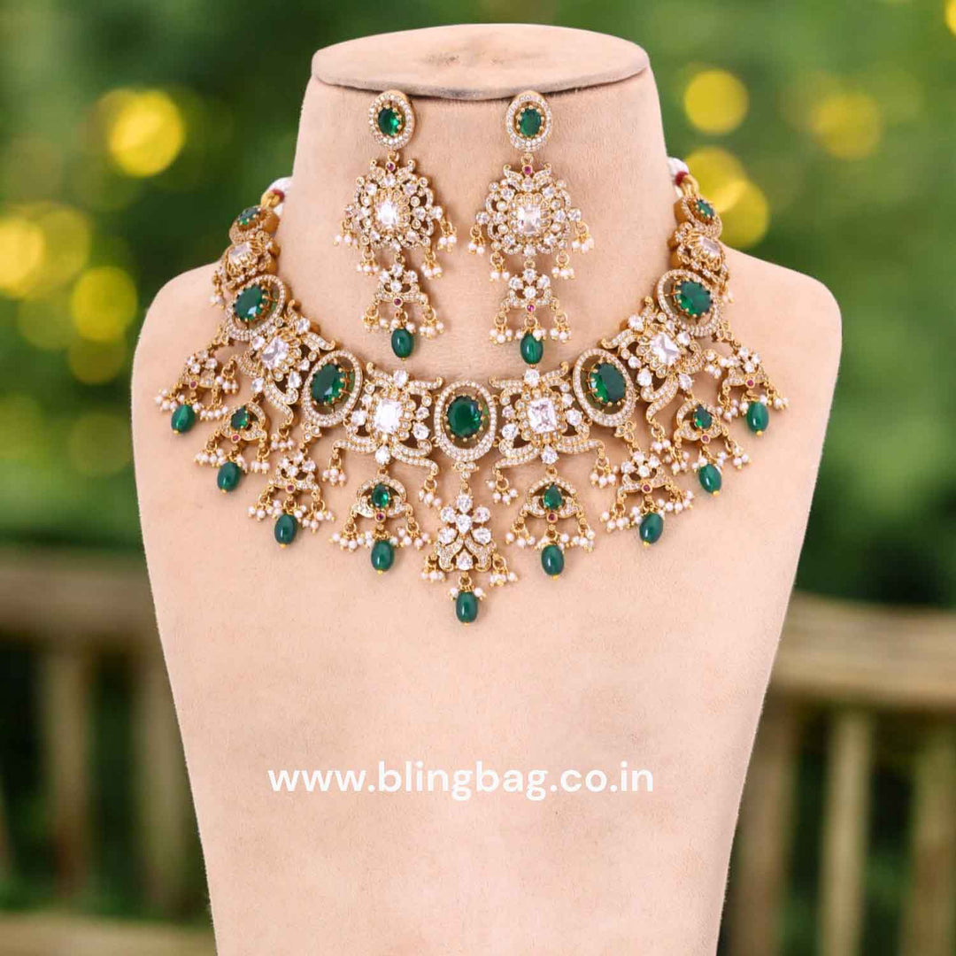 Emerald Rayna Victorian Jewellery Set - New Arrival