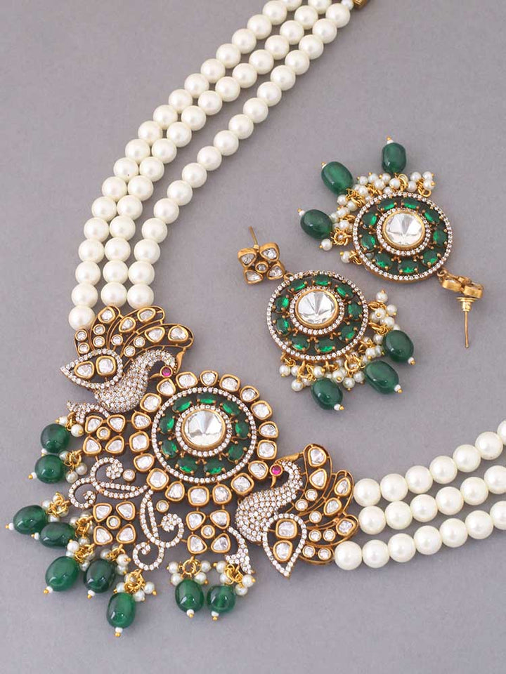 Emerald Rebecca Jewellery Set