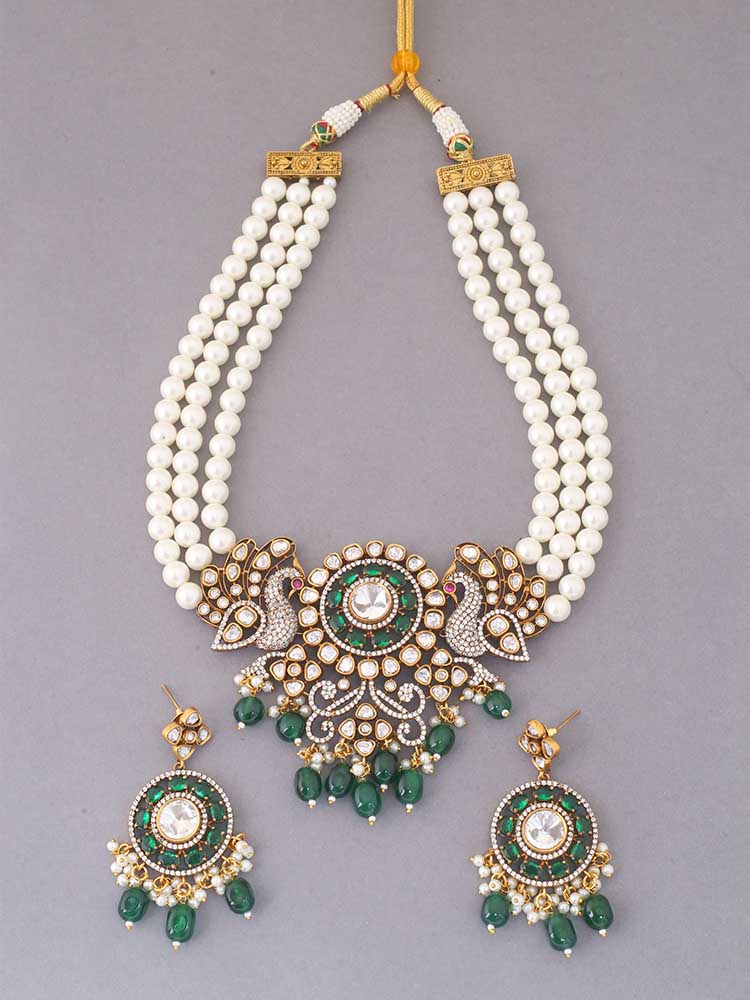 Emerald Rebecca Jewellery Set