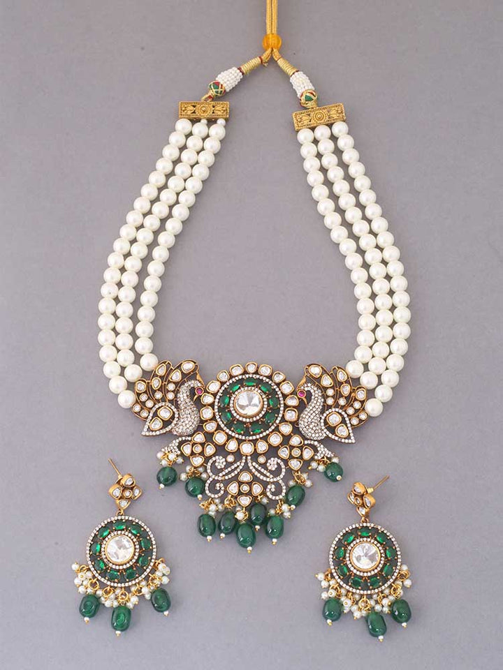 Emerald Rebecca Jewellery Set