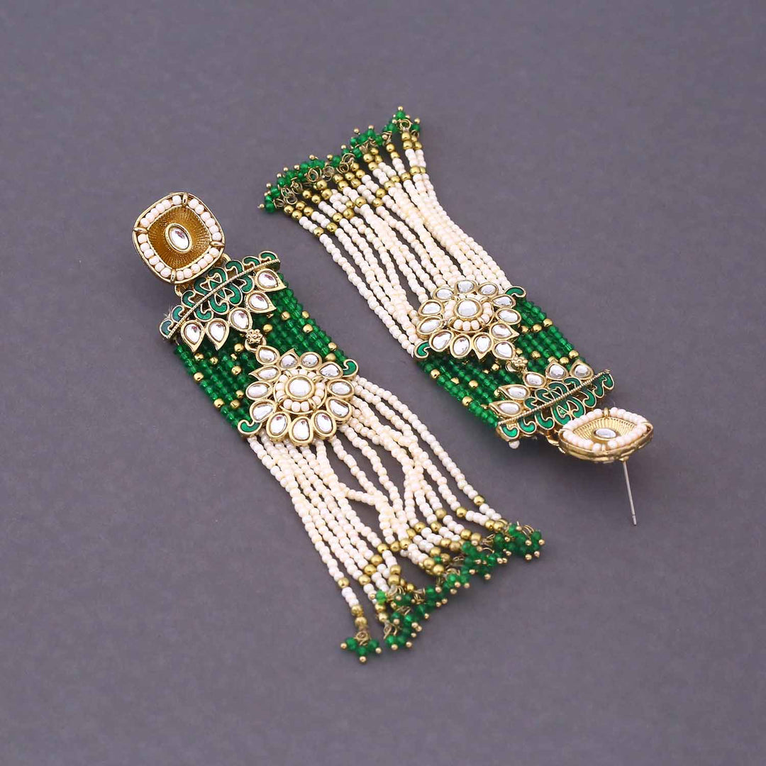 Emerald Reeviya Tassels