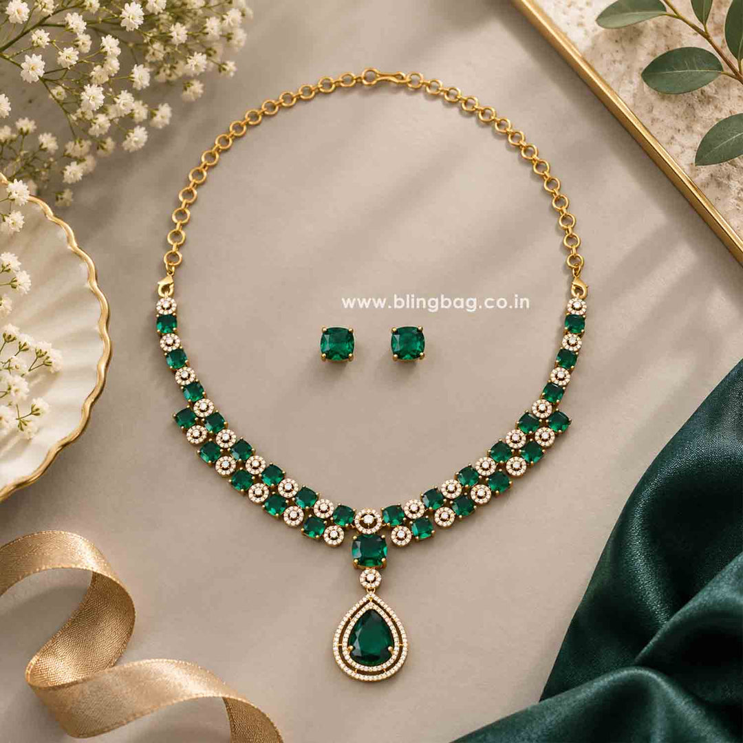Emerald Regal Victorian Jewellery Set - New Arrival