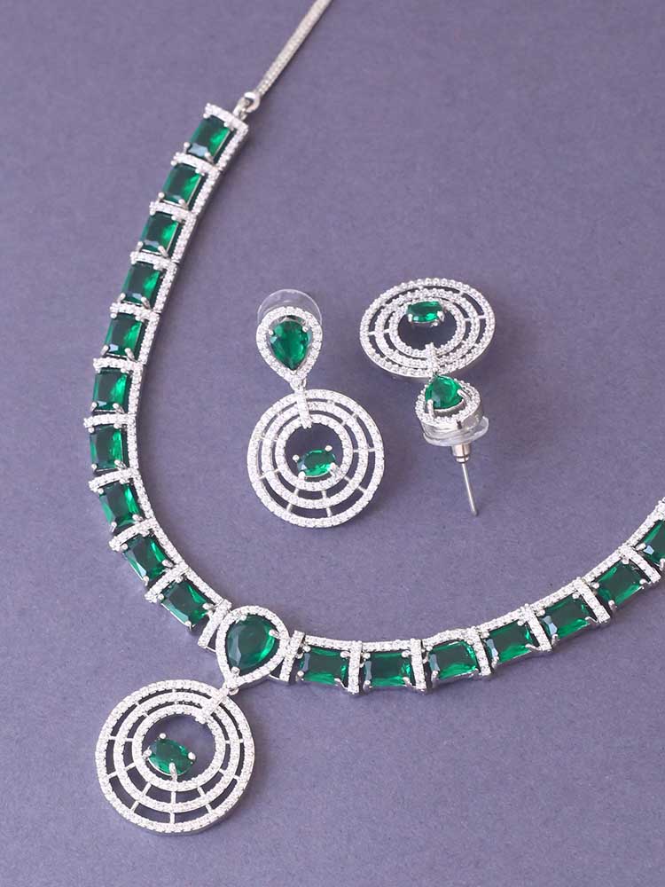 Emerald Rhea Zirconia Jewellery Set