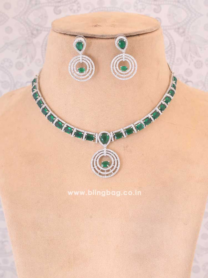 Emerald Rhea Zirconia Jewellery Set