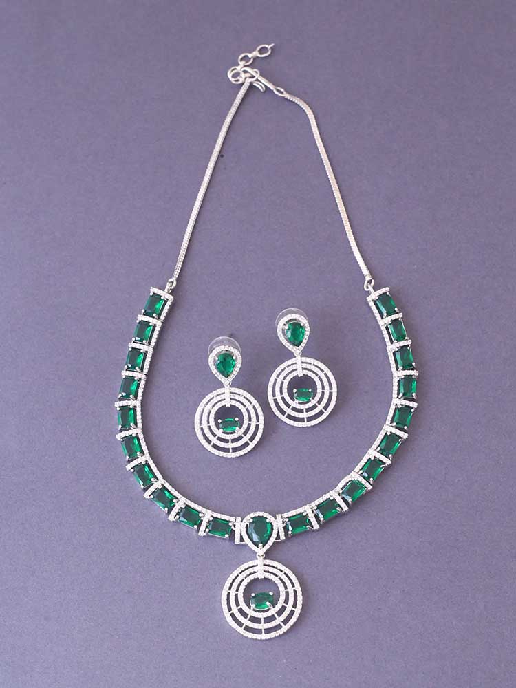 Emerald Rhea Zirconia Jewellery Set