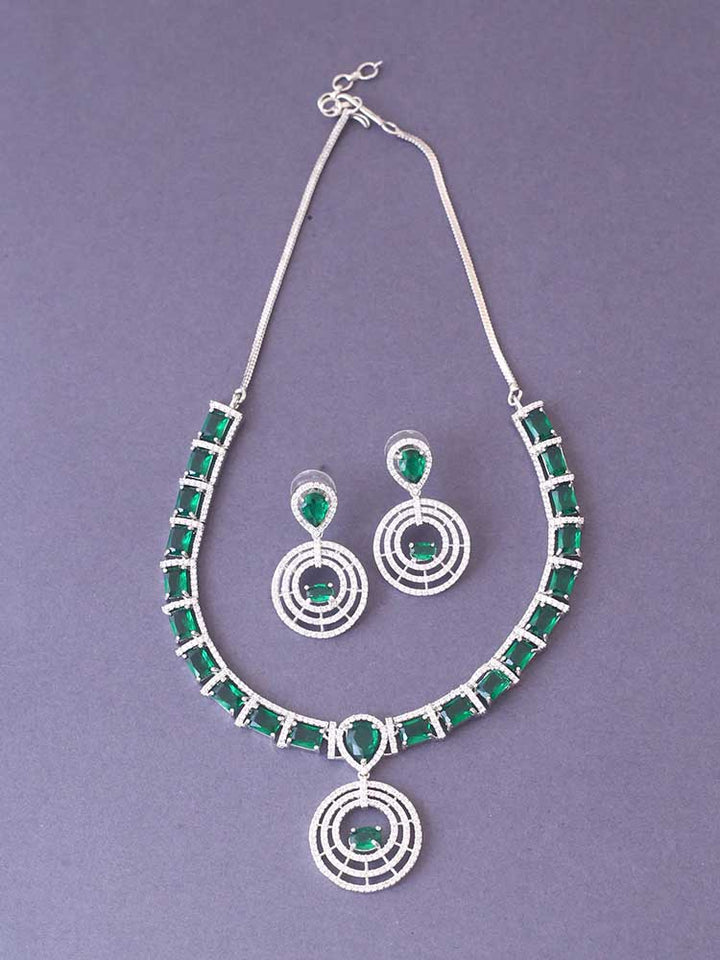 Emerald Rhea Zirconia Jewellery Set