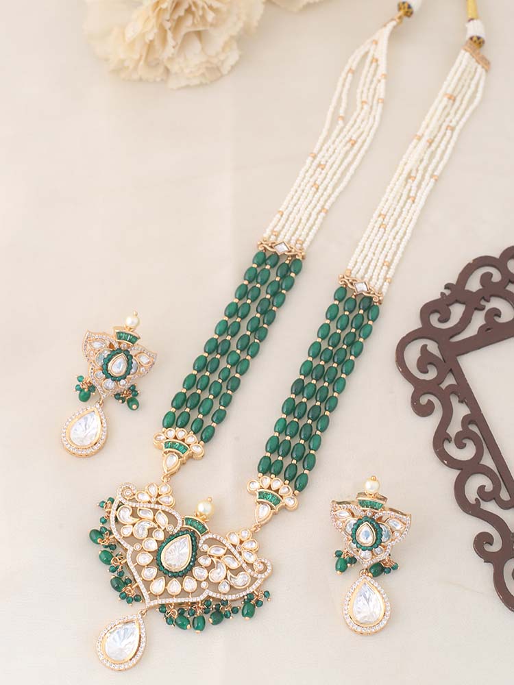 Emerald Risette Zirconia Jewellery Set