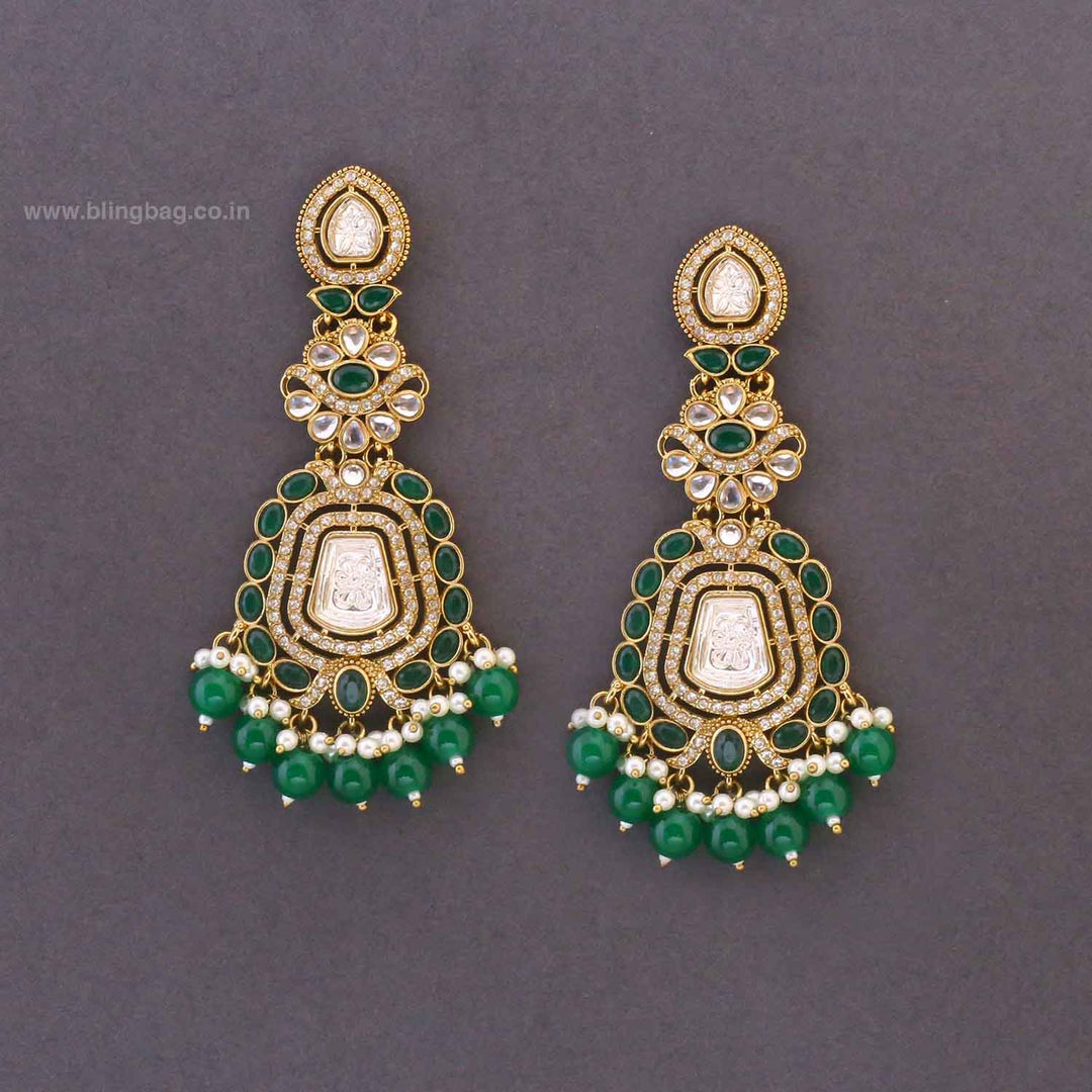Emerald Ritu Danglers
