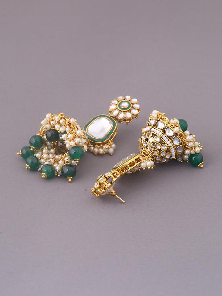Emerald Riyanshi Jhumkis