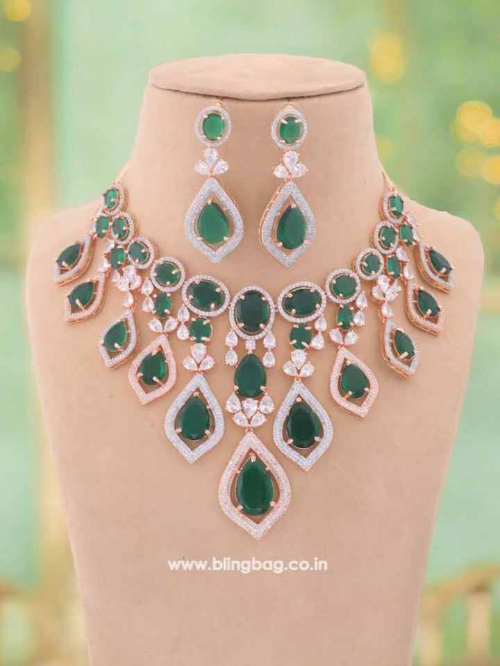 Emerald Rohesia Zirconia Jewellery Set