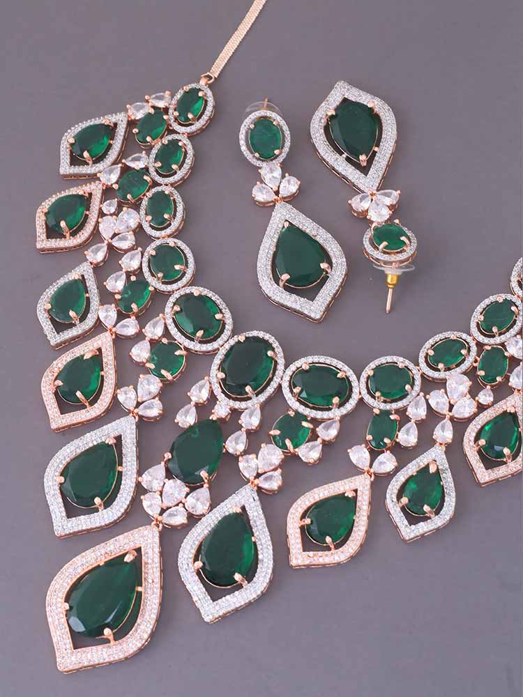 Emerald Rohesia Zirconia Jewellery Set