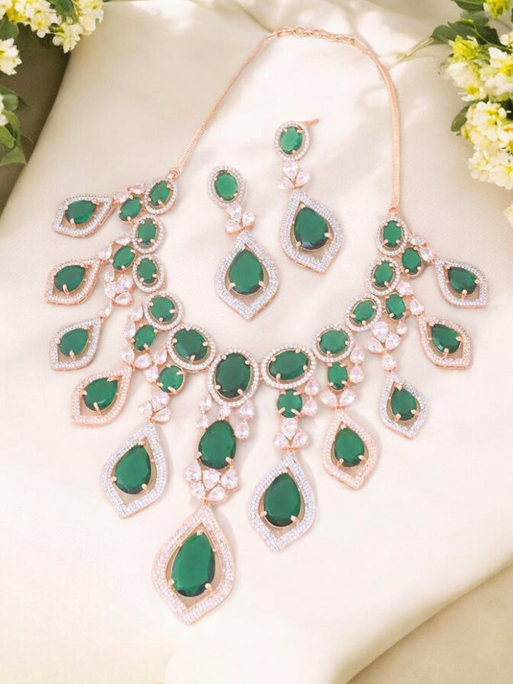 Emerald Rohesia Zirconia Jewellery Set