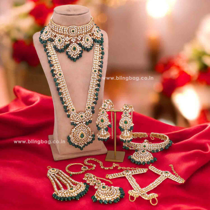 Emerald Rohiya Bridal Jewellery Set