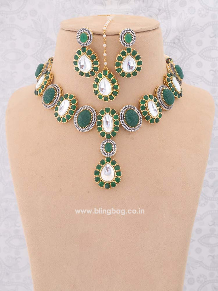 Emerald Roseline Zirconia Jewellery Set