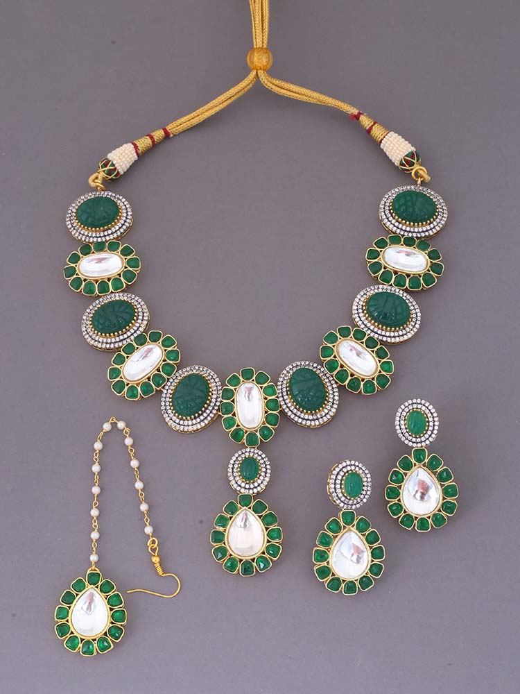 Emerald Roseline Zirconia Jewellery Set